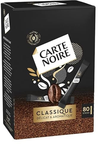 CARTE NOIRE Café Instant Stick Classic 144G - Saveur riche et intense en un stick - Pratique pour les pauses café à la maison ou au bureau. - Lot De 3 - Vendu Par Lot