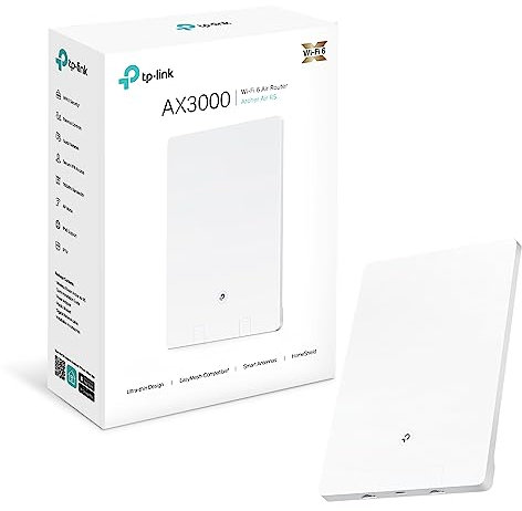 TP-Link Wi-Fi 6 AX3000 Dual-Band Wi-Fi 6 Air Router, Gigabit Port, Ultra-Thin Design, OneMesh™ Supported, Ideal for Gaming Xbox/PS4/Steam, TP-Link HomeShield, Flexible Installation (Archer Air R5)