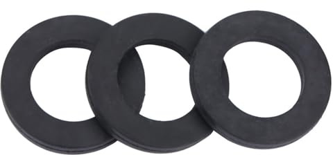 Watris Veiyi 12 Stück Unterlegscheiben Gummi, Wasserhahn Dichtung, Flachdichtung Gummi für Wasserhähne und Duschkopf (16 * 25mm)