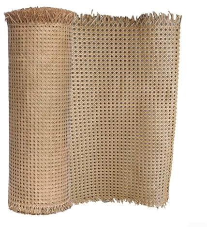 Rouleau de toile en rotin naturel pour projets de cannage pour relooking élégant de chaise (45 x 2 m)