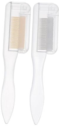 MUSISALY 2pièces Outils De Maquillage Pliable Pour Cils Et Sourcils Peigne à Cils Et Peigne à Sourcils Inoxydable Design Pratique Et Durable Pour Façonnage Toilettage