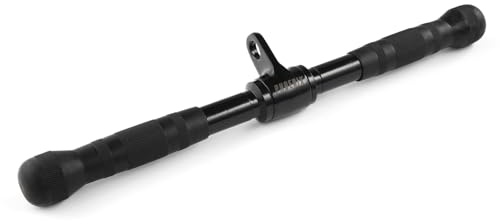Phoenix Fitness Cable Machine Attachments - Heavy-Duty Pulley Machine Exercise Handles, Lat Pull Down Bars, Rope Attachments or Ankle Straps for Home Gym Workout - Black