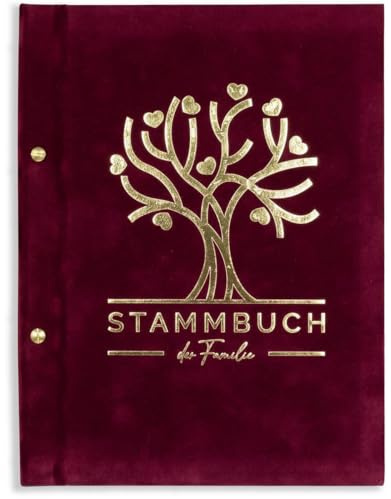 A4 Stammbuch Standesamt Borbol Bordeaux Familienstammbuch Hochzeit incl. 11 Stammbuchhüllen und Einleger