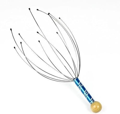 12 Fingers Head Massager Scalp Scratcher Deep Relaxing Relieving Treatment Stress Therapeutic,Stocking Stuffers for Scalp,Manual Hair Massager Scalp Stimulator,Relaxing Stocking Fillers for Women/Men