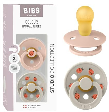 BIBS Studio Tétine, 18-48 mois, 2-pack, Blush/Sand
