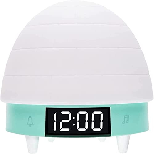 LYFDPN Kids Alarm Clock, Star Projector Night Light Alarm Clock for Kids, LED Night Light Clock Wake Up Easy Setting Digital Travel
