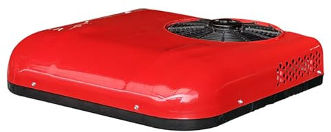 Climatiseur remorque de voyage Climatiseur de toit électrique 12 V, compact et silencieux, pour fourgonnette, camion, remorque, caravane à sellette, voiturette de golf et camping-car.