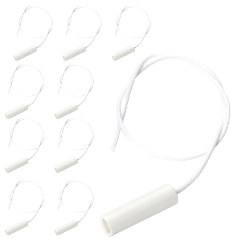 ORION LIGHTSTYLE Zugschalterschnur 10 Stück Schnur für Zugschalter 25cm Zugkordel Lampen Tischlampen Lampenschnur Weiß