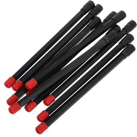 SOLUSTRE 10piezas Varilla De Extensión De Válvula Para Neumático Boquilla De Extensión De Válvula De Scooter Extensor Recto De Color Negro Adecuado Para Inflar Neumáticos De Bicicleta y