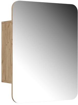 Vicco Badspiegelschrank Zino, Goldkraft Eiche, 65 x 50 cm mit Regalen, Ordnung & Eleganz für jedes Badezimmer