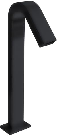 XJTNLB Wasserfall Wasserhahn Badezimmer Infrarot Waschtischarmatur Sensor Schwarz Batterie Waschbecken Armaturen Infrarot Messing,Hoch