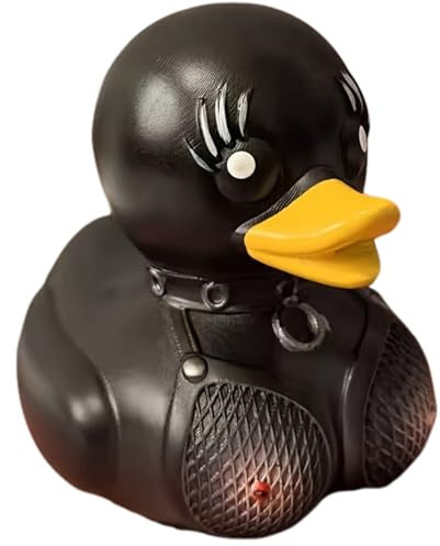 Patos de goma, 4 x 2 x 3 pato bailarín negro único, mini patos de plástico para Halloween, juguetes coleccionables para el baño del bebé, creativo para escritorio, decoración del hogar, suministros