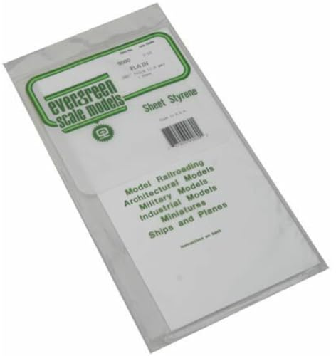 Evergreen 9080 Plaque de polystyrène Blanc 150 x 300 x 2 mm 1 pièce