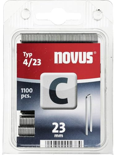 Schmalrückenklammer - Typ 4 1100 St. Novus 105106300 Abmessungen (L x B) 23 mm x 6 mm
