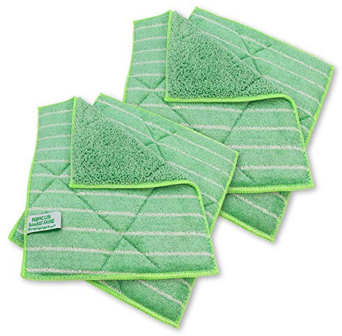 ABACUS Bamboo Shine 7035 Lot de 4 Chiffons de pré-Nettoyage/torchons en Bambou 25 x 20 cm