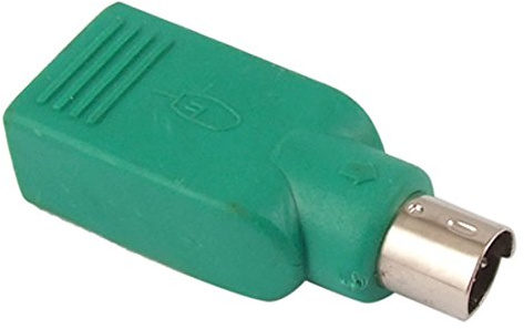 Mini 6 Pin DIN PS/2 A USB ratón Adaptador Grn
