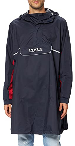 PRO-X elements BERN Rad-Poncho mit Ärmeln I Regenponcho mit Schirmkapuze, reflektierenden Paspeln & verschweißten Nähten I Damen & Herren Regencape
