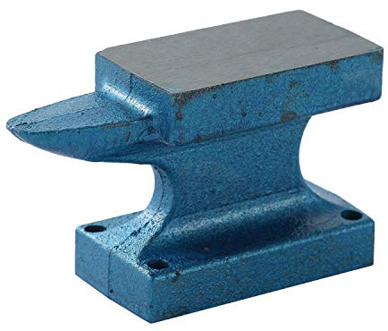 Amboss, KATSU Schmiede-Amboss 1LB 0,45KG Amboss aus Gusseisen mit Einzelnes Horn, für Metallarbeiten Schmuckherstellung Schweißen Werkstatt Schmiedwerkzeug 40245002
