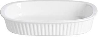 Ritzenhoff & Breker Bianco Auflaufform rechteckig, 22 x 16 cm, Allround-Ofenform für den täglichen Gebrauch, Klassisch & Schlicht, Spülmaschinen- und Ofenfest, Porzellan, Weiß