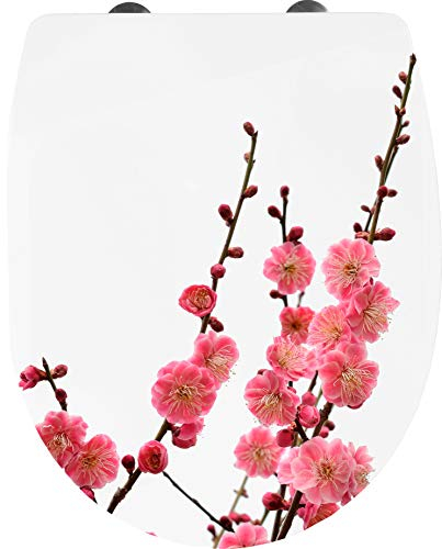 Cornat KSDSC101 Cherry Blossom - Asiento de inodoro termoplástico