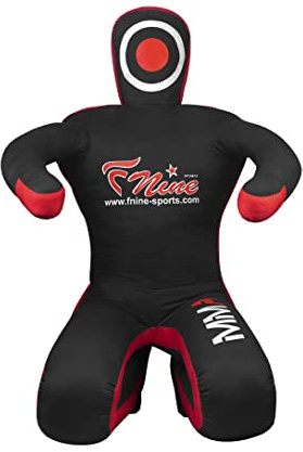 MMA Dummy Judo icke vadderad slagväska - sittställning för händer på framsidan - 101,6 cm (40) - svart/duk