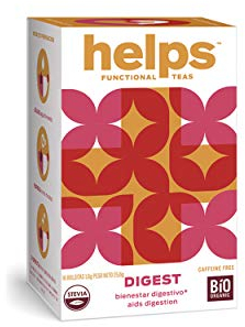 HELPS INFUSIONES - Infusión Digestiva Con Anis Verde, Manzanilla, Menta Y Stevia Natural. Helps Digest. Caja De 16 Bolsitas.