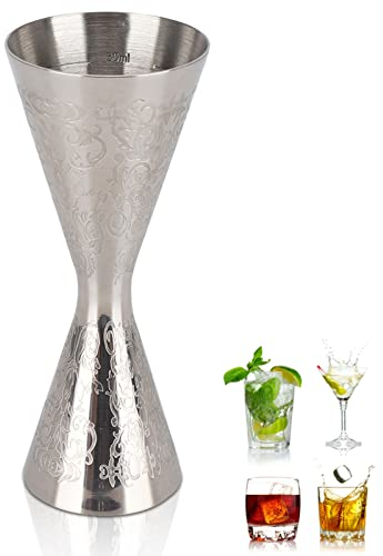 Doseur Cocktail 30/45ml, Tasse à Mesurer Jigger Cocktail Doseur à Mesurer avec Balance Intégrée pour Barman Professionnel