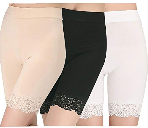 GEYIWSSXY Damen Unterhose Radlerhose Anti Scheuer Baumwolle