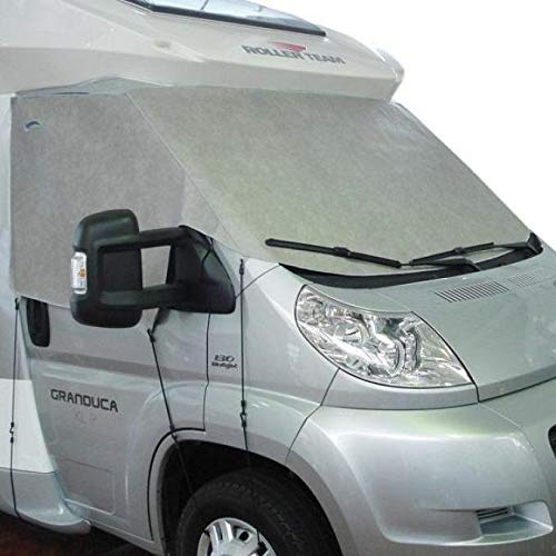 Berger Frontscheibenabdeckung Windowcover | Wohnmobil Thermomatte Ducato 230/244 | Windschutzscheibe Abdeckung Sonnenschutz | Reißfest & Wasserdicht | Schutz vor Hitze & Einblicken