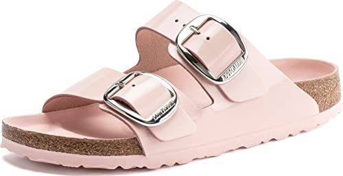 BIRKENSTOCK Arizona Eva Women's Mules, High Shine Light Rose, 6-6.5