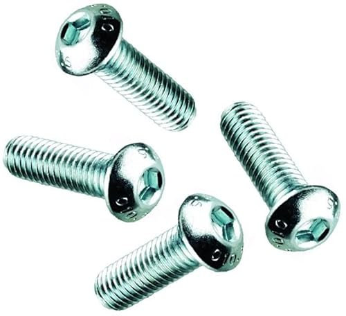 6 mm Innensechskantschrauben/Schrauben (8 Stück) M6 x 12 mm A2 Edelstahl Innensechskantschlüssel Kuppelkopf Bolzen