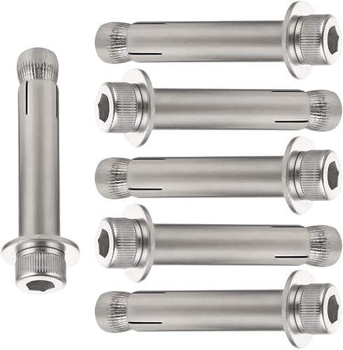 SKUZA Dehnschraube, Edelstahl-Dehnbolzen, Schrauben, Schrauben, Dehnschrauben – Dehnbolzen Hülse Ankerschraube Geschlossener Haken Ankerbolzen, Edelstahl 304, M6*70 6pcs (Color : M6*40 10 6pcs)