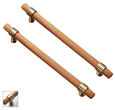 2 Stücke Stoßgriff Holz Schrankgriffe Möbelgriff Schrank Holzgriffe Möbel Küche, Haushalt & Wohnen für Küche Schublade, Tür, Schränke,Hause Büro Dekoration (160mm,Bronze)