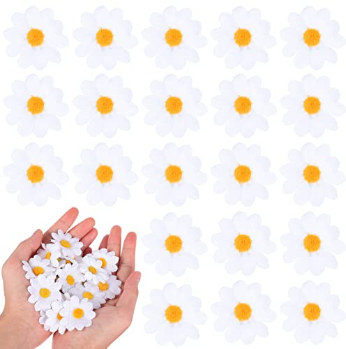 DECHOUS 100stücke Kleine Künstliche Sonnenblumen Kunstblumen Für Bastelarbeiten Seidenblumen Für DIY-kränze Hochzeits Und Partydekorationen