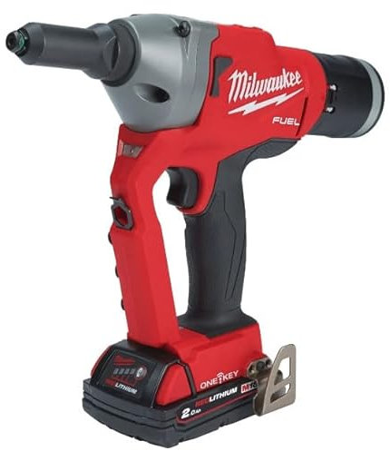 Milwaukee M18 ONEFPRT Fuel 18v Cordless Brushless Rivet Gun 2 x 2ah Li-ion