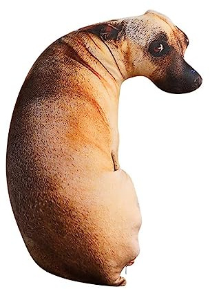 Stepxi Dog Pillow 3D Simulation Dog Shaped Pillow, 27.6 Funny Shiba Inu Dog Plush Pillow Dog Stuffed Animal Pillow Chair Cushion for Home Decor