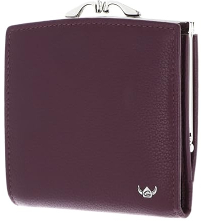 Golden Head Leder Geldbörse Madrid RFID Protect Bügelbörse 2049 Aubergine dunkelviolett