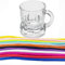 24er-Set Schnapsgläser zum Umhängen mit Henkel, Shotgläser aus Glas für Partys, bunte Likörgläser, Aperitif-Gläser, Dessertgläser, vielseitig einsetzbar Ramazzotti & Jägermeister (Rot)