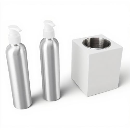 Massageöl-Erhitzer, Professioneller, Schnell Erhitzender Lotionswärmer mit Einer Flasche und 2 Aluminiumflaschen, Massageöl-Erwärmer für Professionelle Massagetherapeuten und