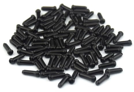 PJQUEKAIPJ Fahrradrahmen Kabelklemme Befestigung Fahrrad Kabel Endkappen Fahrrad Draht Endkappen Bremse Umwerfer Shifter Kabel Tipps Crimps MTB Fahrrad Zubehör Fahrradkabel Rohrschelle(Black)