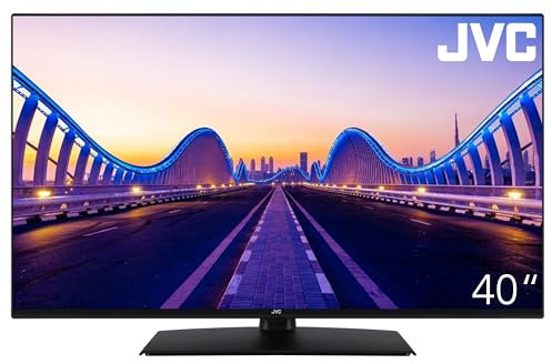 JVC 40 Zoll Fernseher LT-40VF4455 Full HD Fernseher mit 102 cm Bildschirmdiagonale und integriertem Triple-Tuner, LED TV schwarz