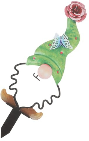 Toddmomy Metal GNOME Gartenstecker Dekorative Herbstdeko Für Außen Installieren Wiederverwendbar Und Für Garten Und