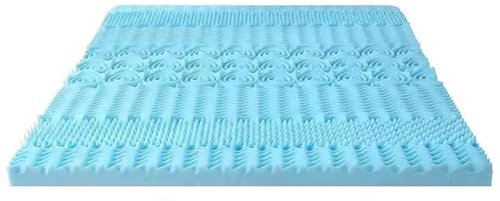 Cubrecolchón de Espuma viscoelástica de 4 o 7 Pulgadas y 7 Zonas: Alivio de la presión con infusión de Gel para el Contorno Corporal y el rejuvenecimiento del colchón,200 * 180 * 7.6cm