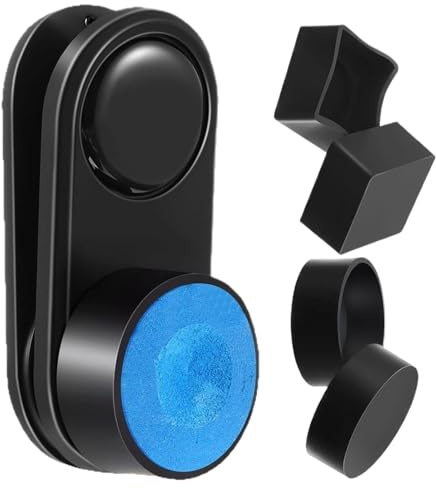 Tanxemery Billiard Queue - Gessetto magnetico per stecca con clip per biliardo, accessori sportivi a prova di perdite, per sala giochi, soggiorno, bar club
