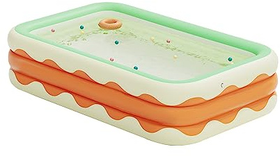 SPYMINNPOO Orange PVC Uppblåsbar Pool Hopfällbar Bärbar Lämplig för Barns Förtroendebyggande (1,5 miljoner)