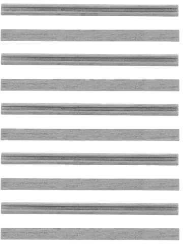 Alipis Lot de 10 Lames de Rechange pour Raboteuse Électrique 82 X 55 X 11 MM en Acier Rapide Compatibles Outils Électriques pour Rabotage Précis et Finition Lisse du Bois