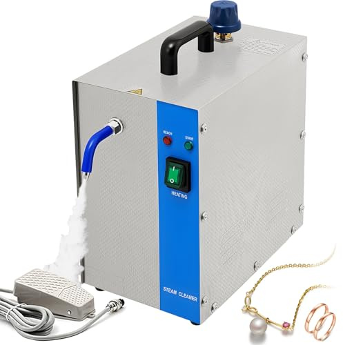 Jewelry Steam Cleaner, High-Pressure 135°C, 2L Capacity, 8-Min Heat Up, Professional Electric Cleaner for Silver, Gold, Gem, Diamond