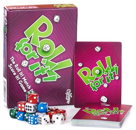 Calliope Roll for It! – Fast Dice Rolling Game of Luck & Strategy for 2–4 Players Ages 8+ | Quick Family Board Game Night Fun - Purple Edition