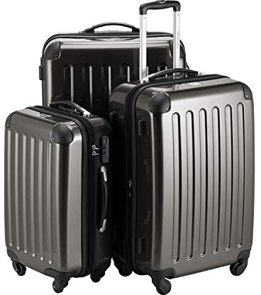 Hauptstadtkoffer Alex Set de 3 Valises – Valise Cabine 55 cm, Valise Moyenne 65 cm et Grande Valise 75 cm, Coque Rigide ABS+PC, Serrure à Combinaison, Graphite