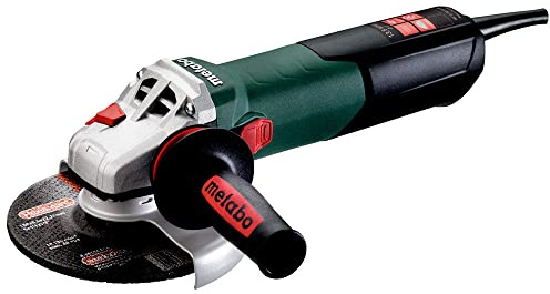 Metabo 6-inch Angle Grinder | 13.5 Amp | 9,600 RPM | Electronics | Lock-on Switch | WE 15-150 Quick